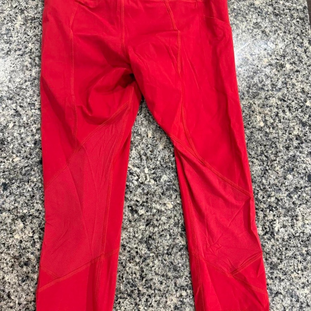 Lululemon Pace Rival High-Rise Crop 22" Dark Red